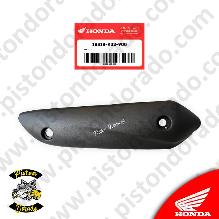 Protector de tubo de escape DIO 110 Honda Original 1