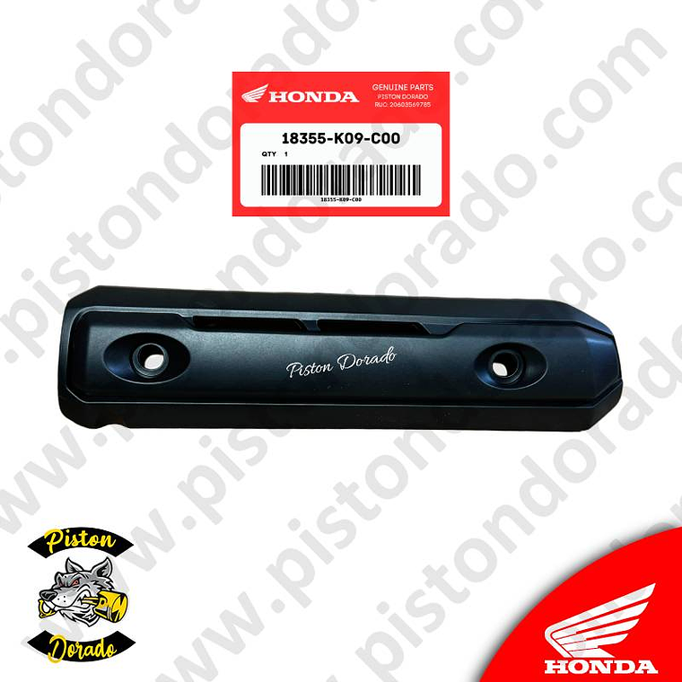 Protector de tubo de escape WAVE110 y WAVE110S Honda Original 1