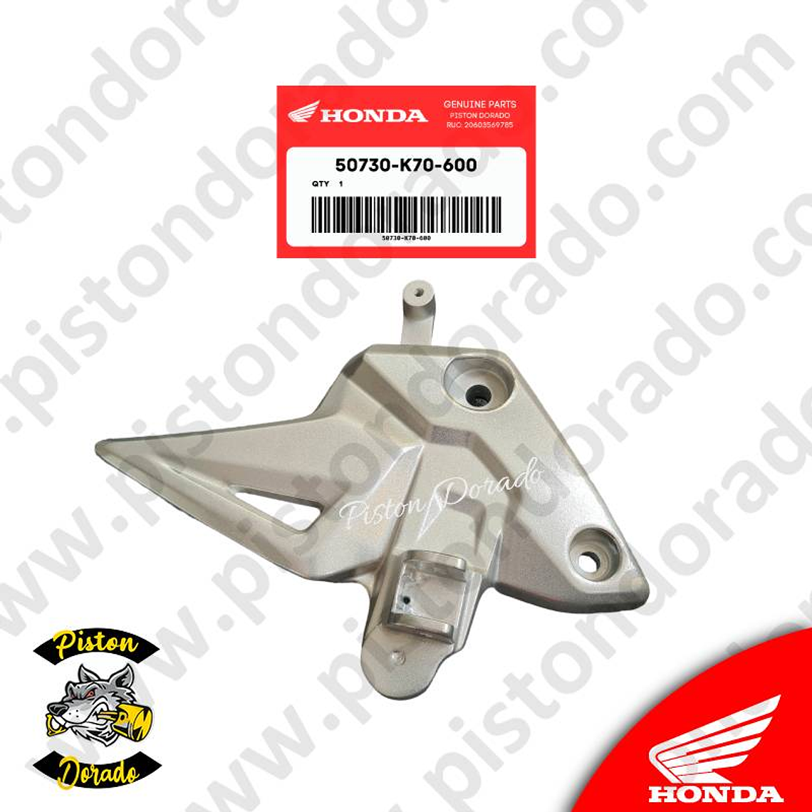 Base de estribo derecho de conductor CB190R V1 Honda Original 1