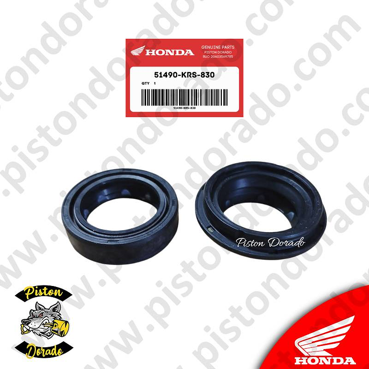 Juego de reten de barra delantera Wave100 y Motokar NL125 Honda Original 1