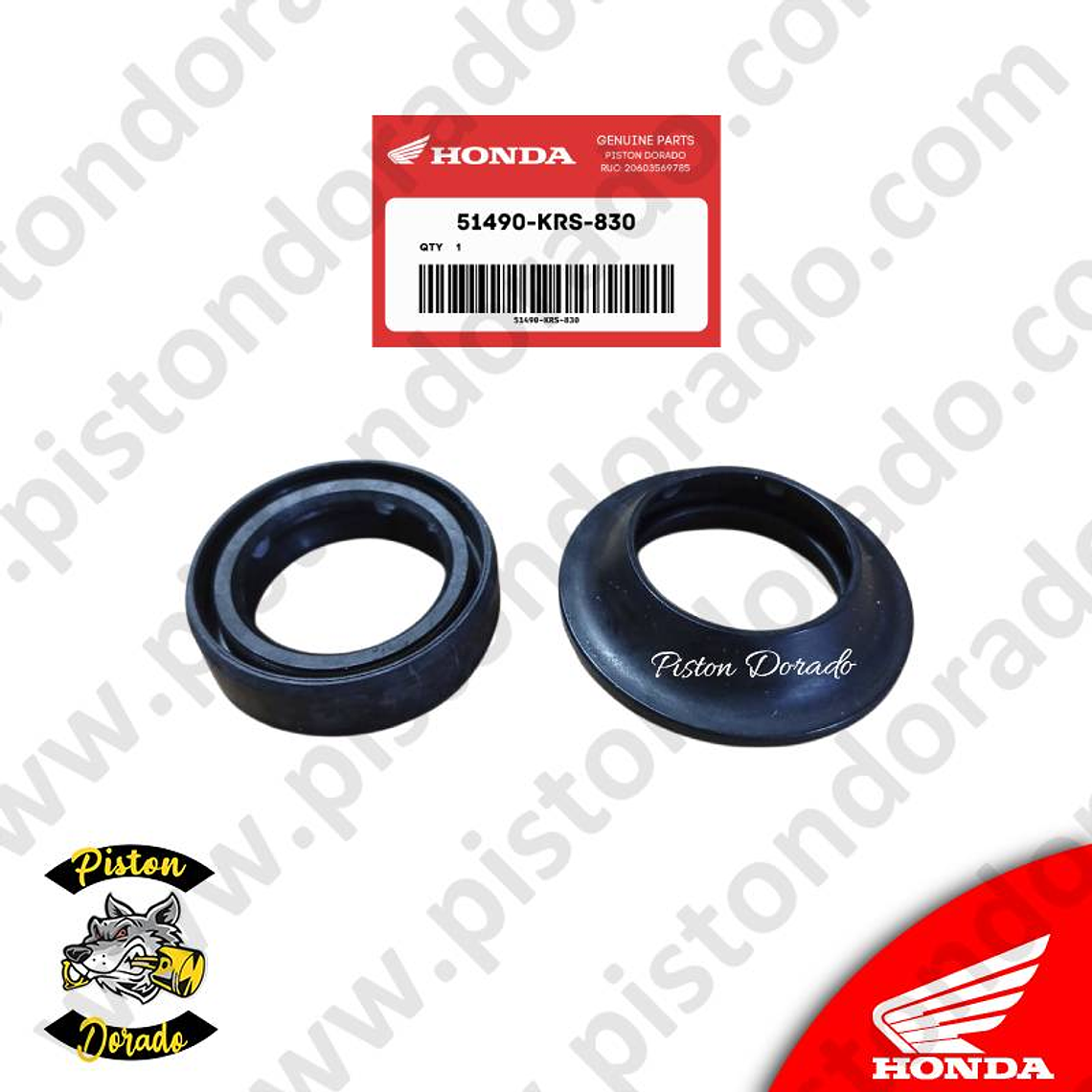 Juego de reten de barra delantera Wave100 y Motokar NL125 Honda Original 2