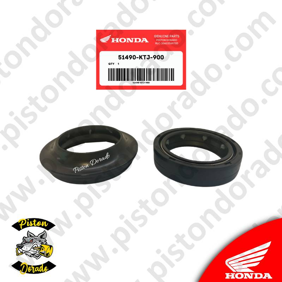 Juego de reten y guardapolvo de barra delantera Honda Original 2