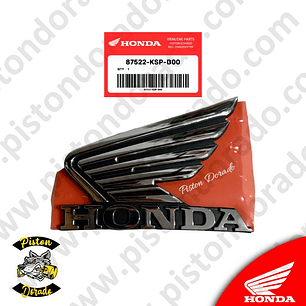 Emblema izquierdo de tanque CBF150 INVICTA V1 Honda Original