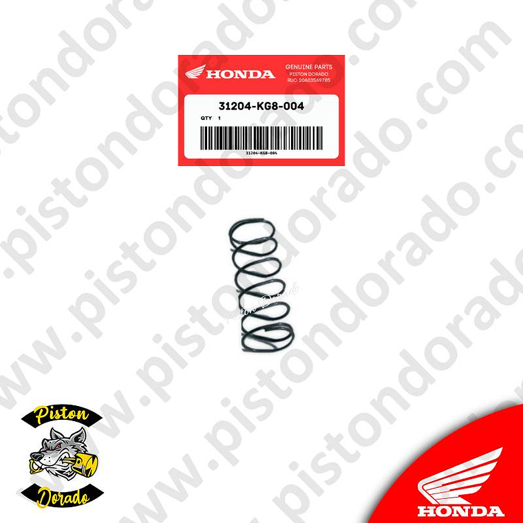 Resorte de carbones motor de arranque CBF150 – XR125L y otros Honda Original 1