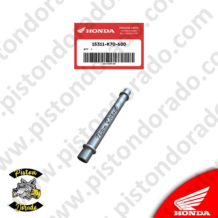 Tuberia de paso de aceite CB190R y XR190 Honda Original 1