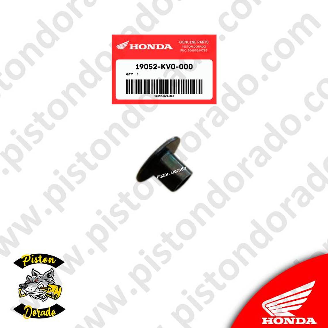 Collarín de montura de escudo de tanque CB190R Honda Original 1