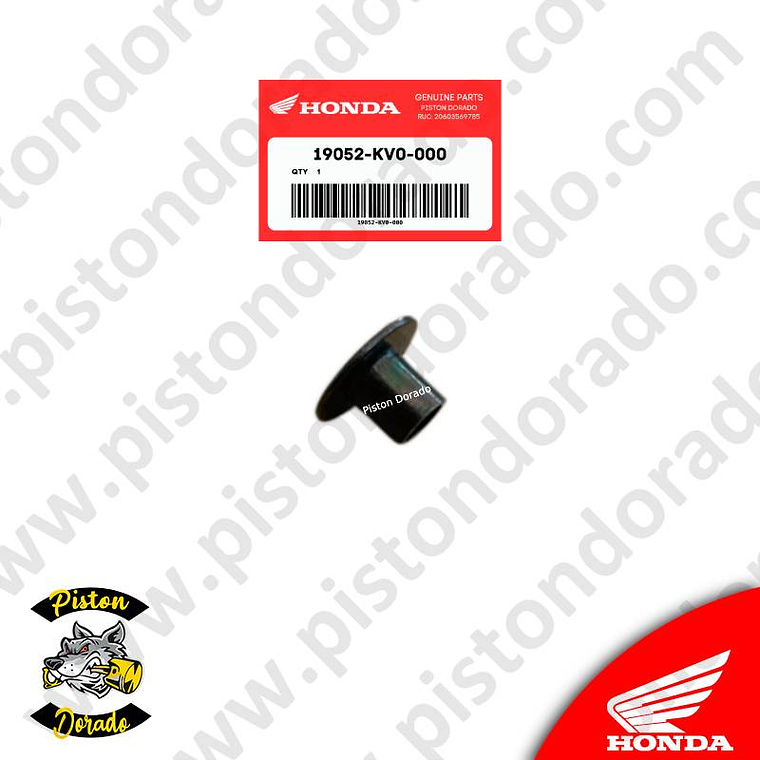 Collarín de montura de escudo de tanque CB190R Honda Original 1