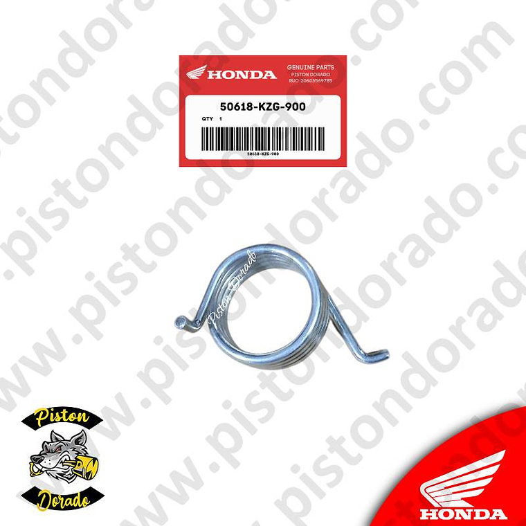 Resorte de estribo izquierdo CB190R Honda Original 1