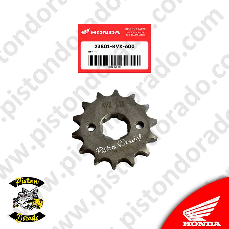 Piñon de arrastre 14D CB190R y CB190R 2.0 Honda Original 2
