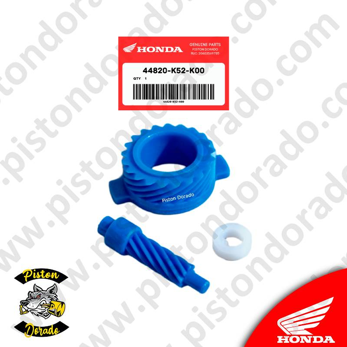 Juego de engranajes de velocímetro GL125 Honda Original 2