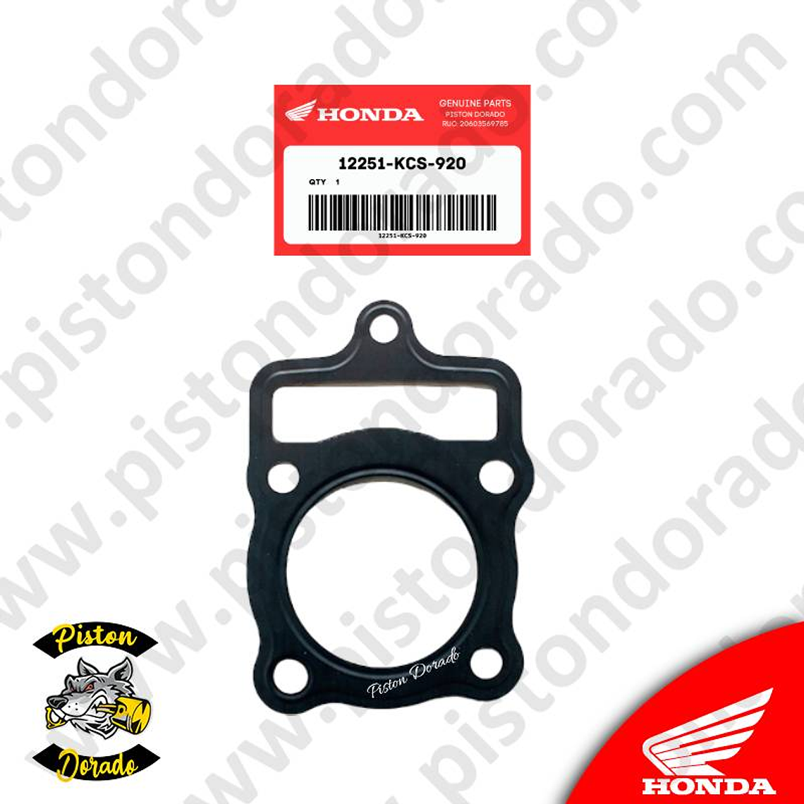 Empaque de culata STORM125 – CGL125 y Motokar NL125 Honda Original 1