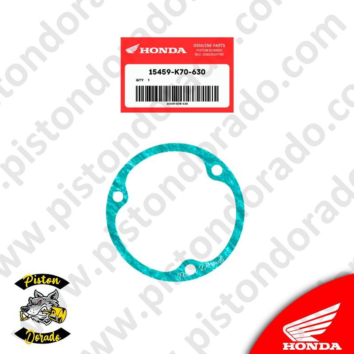 Empaque de tapa de rotor de filtro CB190R y OTROS Honda Original 2