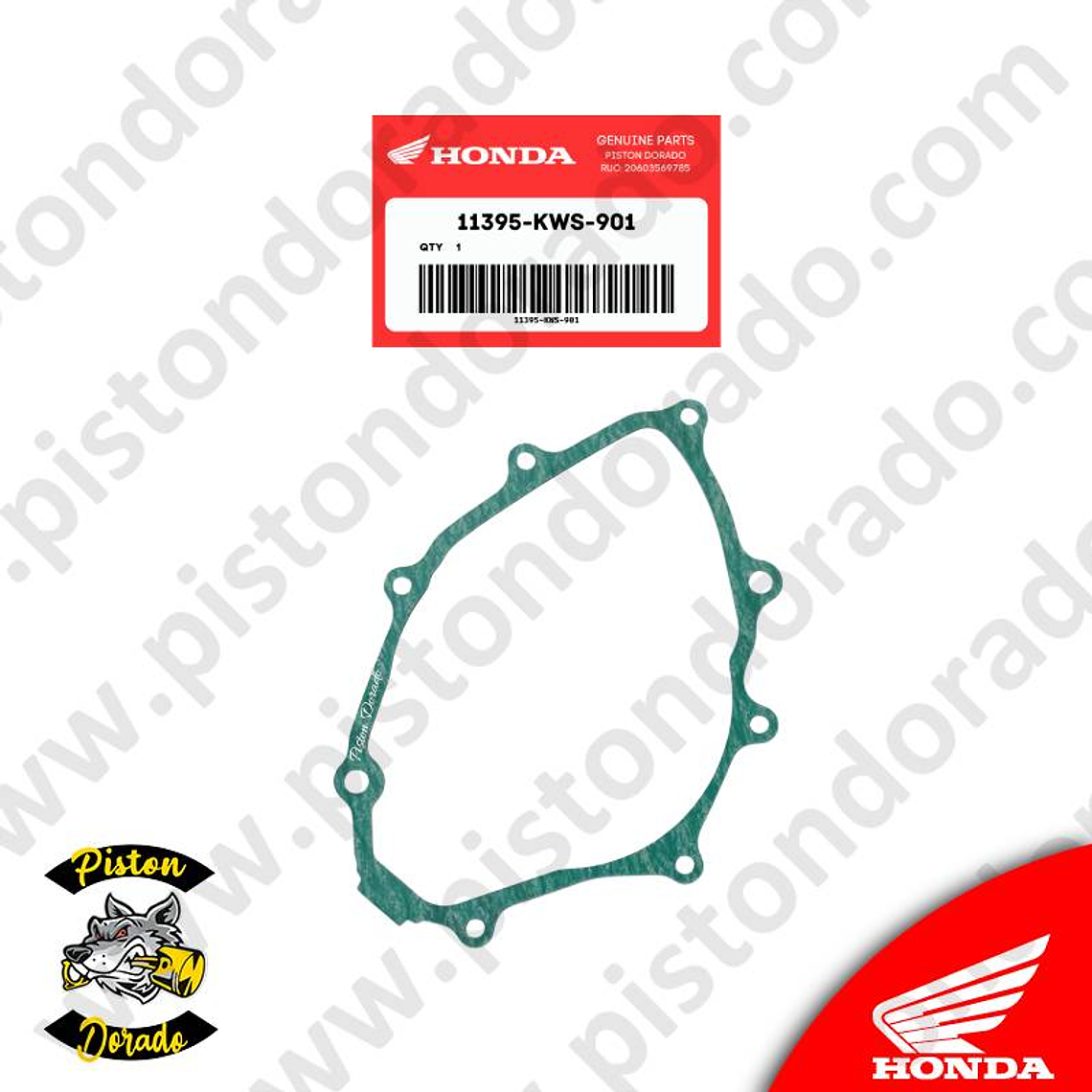 Empaque de tapa de volante GL125 y CBF125 TWISTER Honda Original 1