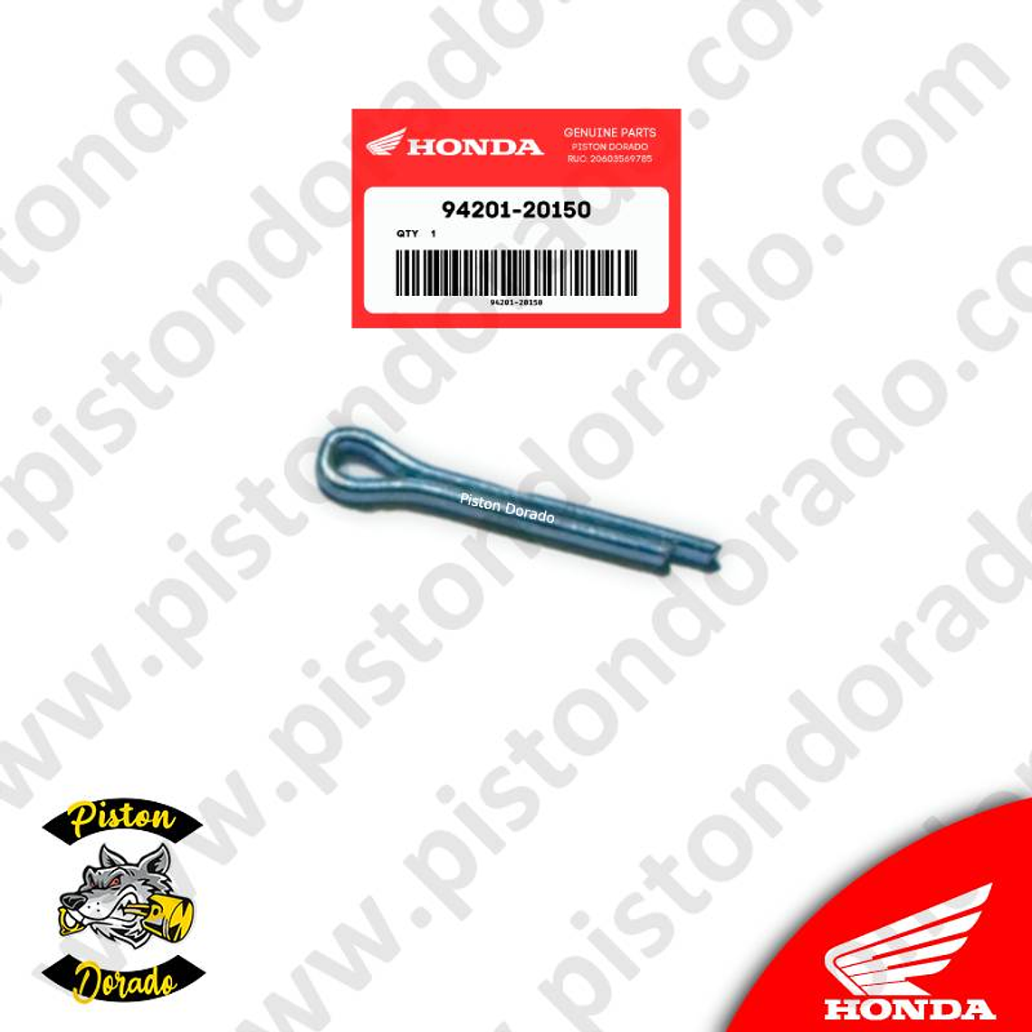 Pasador de aleta CB190R Honda Original 1