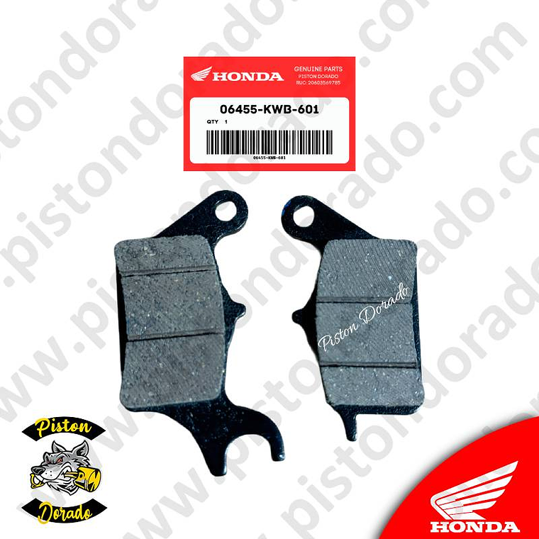 Juego de pastillas de freno delantero WAVE110S Honda Original 1