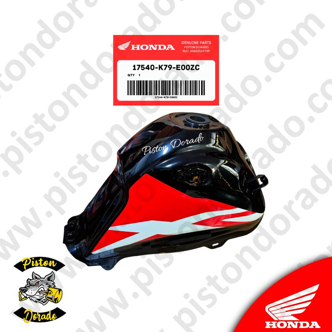 Tanque de combustible rojo XR190 Honda Original 2