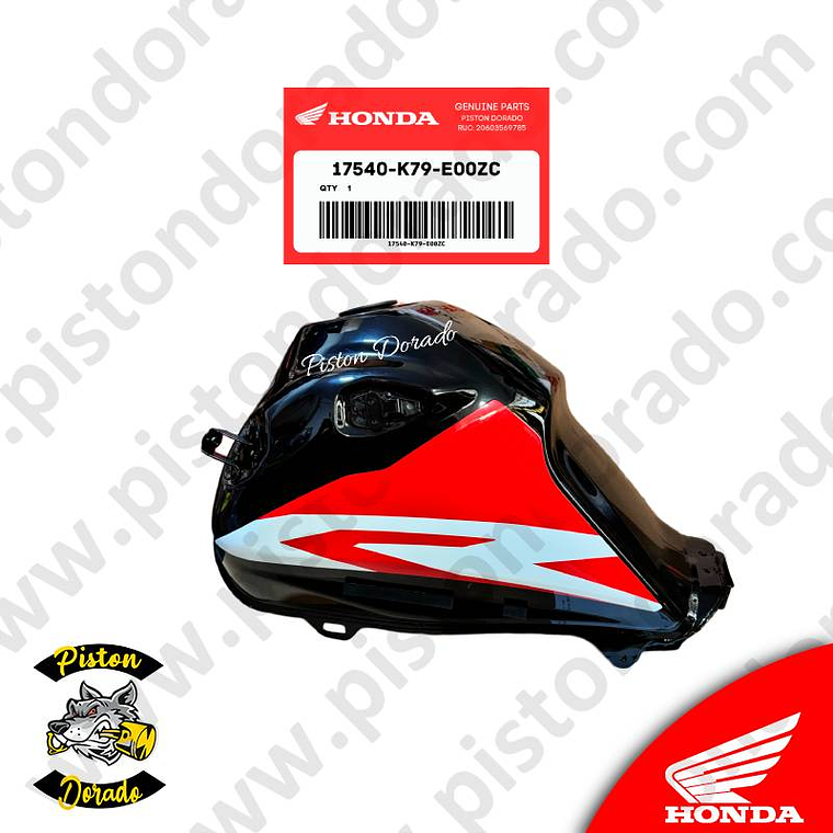 Tanque de combustible rojo XR190 Honda Original 1