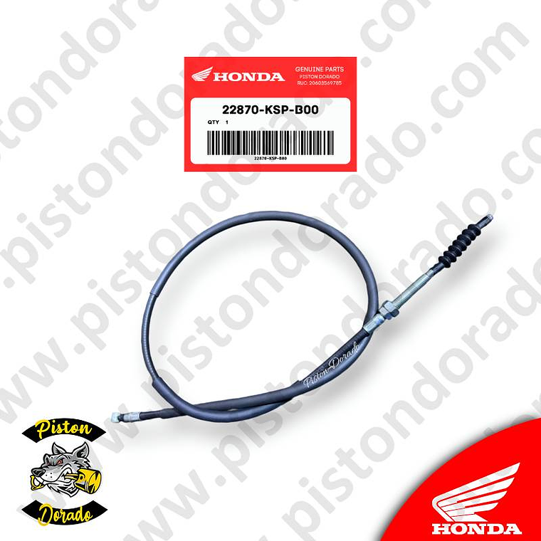 Cable y funda de embrague CBF150 INVICTA V1 Honda Original 1