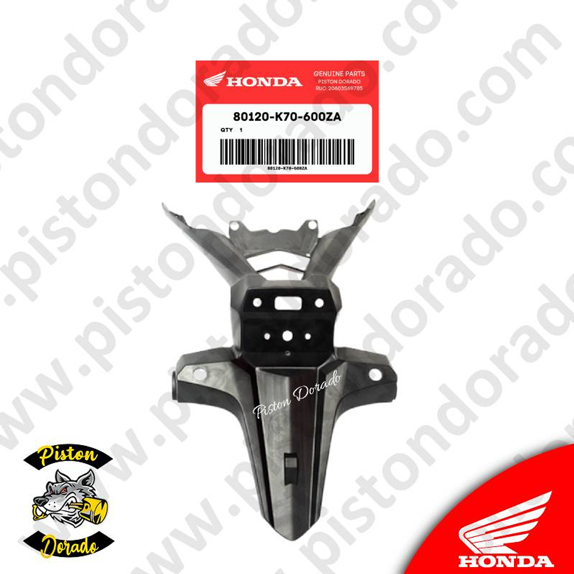 Tapabarro posterior CB190R V1 Honda Original 2