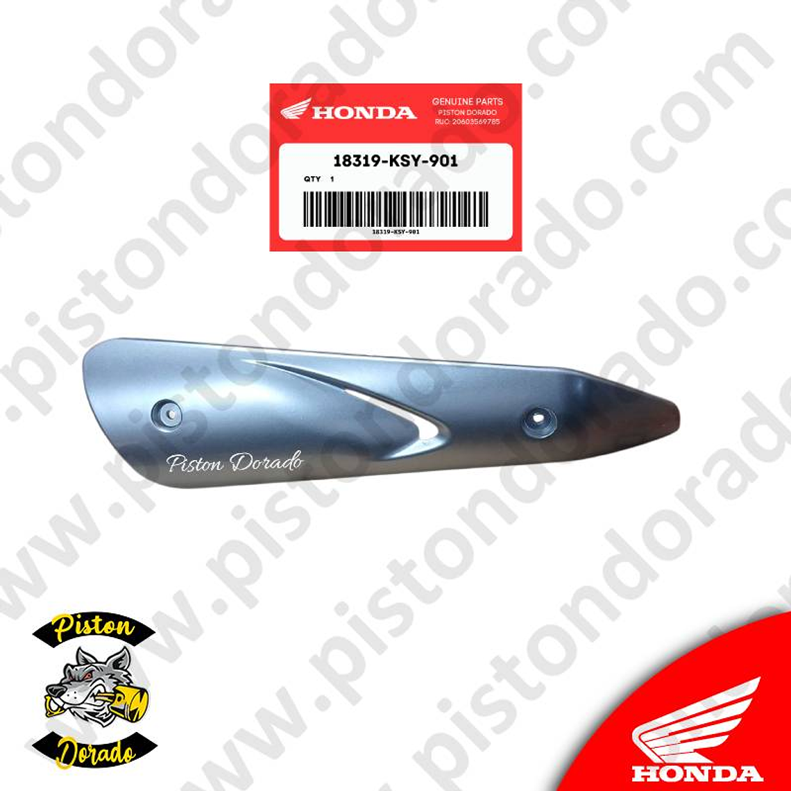 Protector de tubo de escape ELITE 125 Honda Original 1