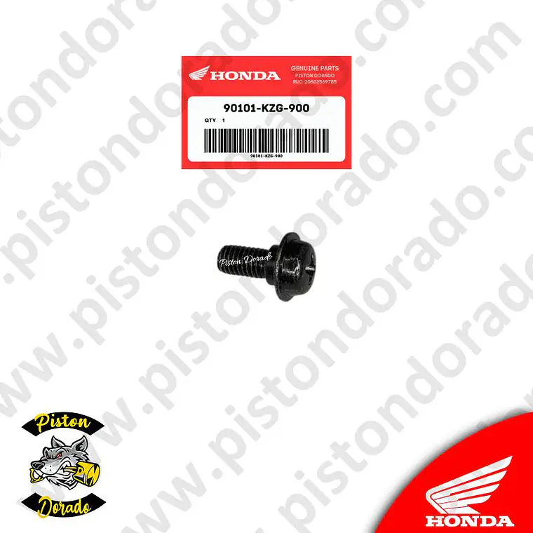 Tornillo de tubo de escape cromado CB190R V1 Honda Original 1