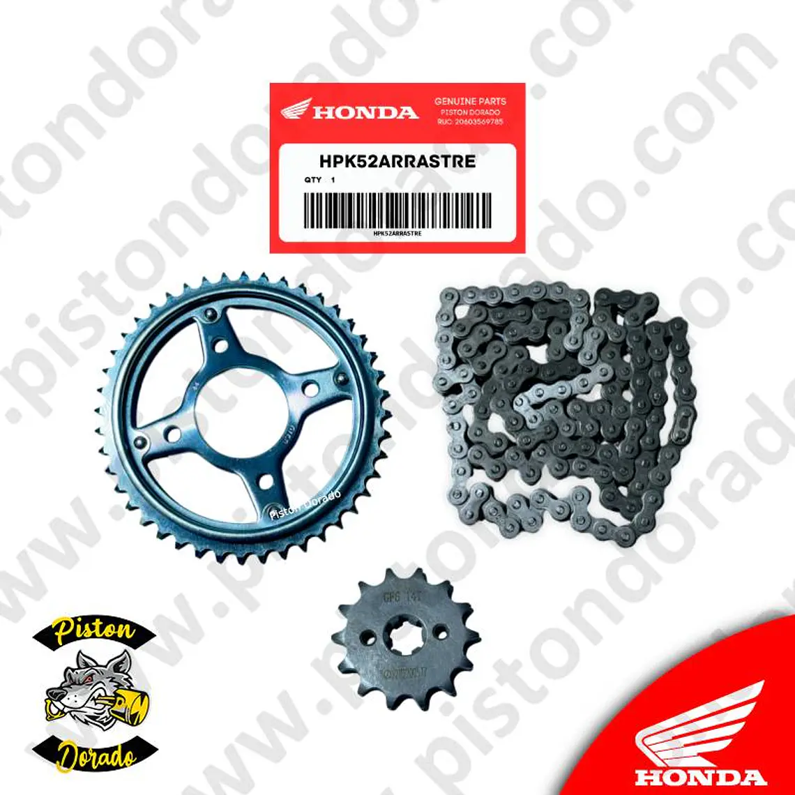 Kit de sistema de arrastre CBF125 TWISTER Honda Original 1