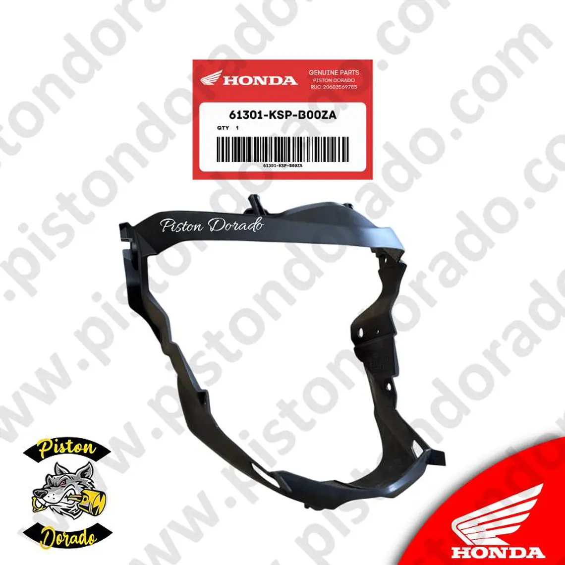 Carenado central de mascara delantero CBF150 INVICTA V1 Honda Original 1