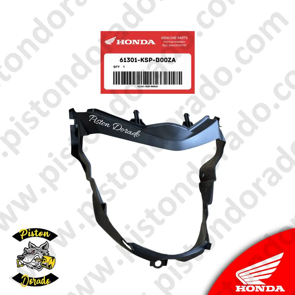 Carenado central de mascara delantero CBF150 INVICTA V1 Honda Original 2