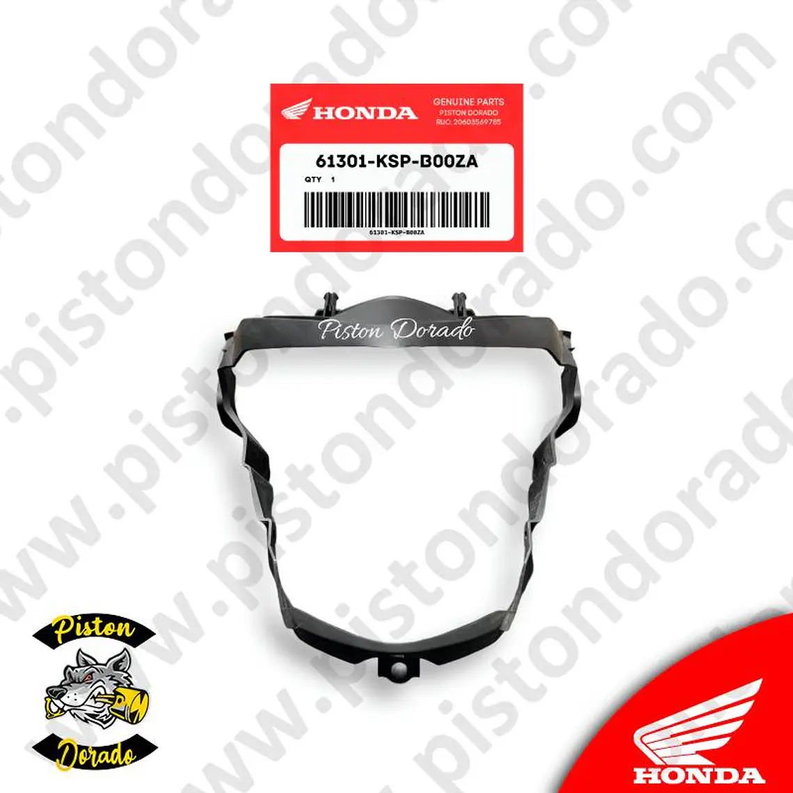 Carenado central de mascara delantero CBF150 INVICTA V1 Honda Original 3