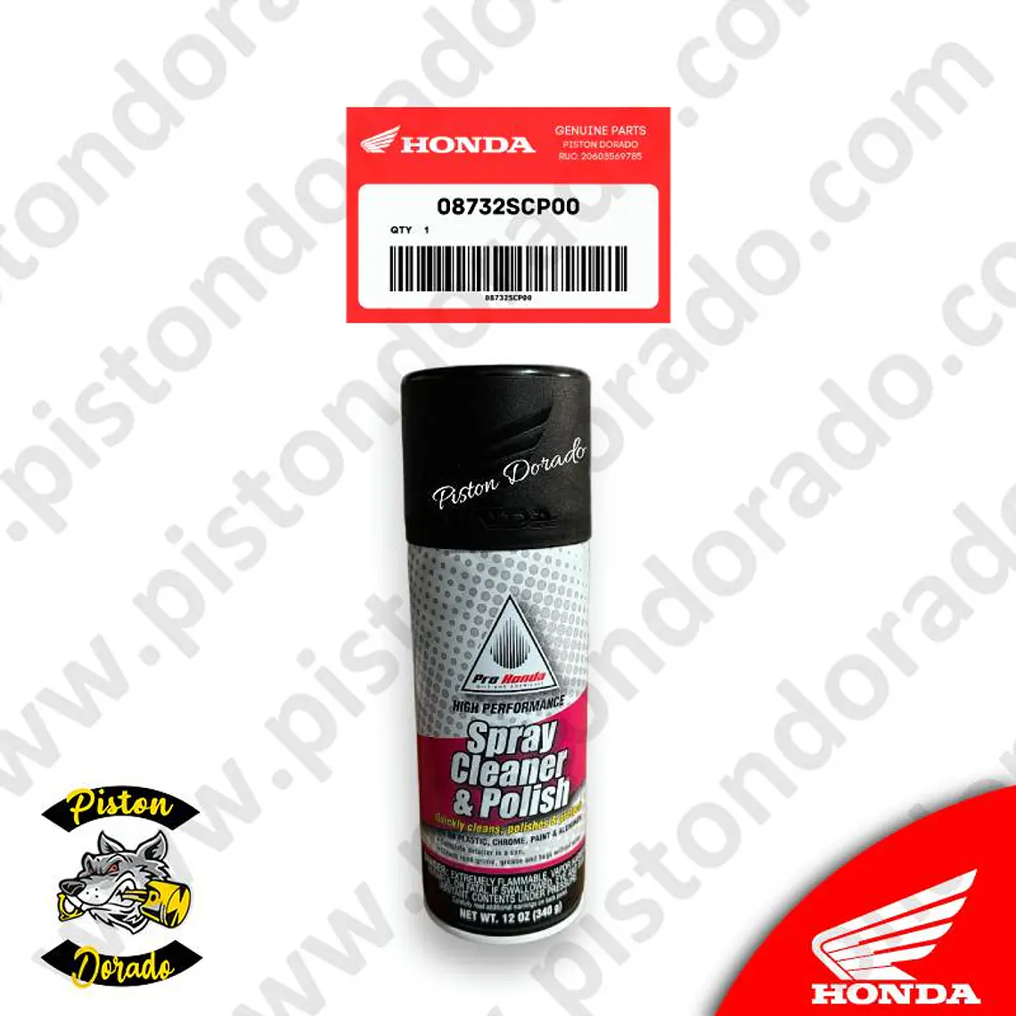Spray limpiador y pulidor 12 Oz Pro Honda Original 1