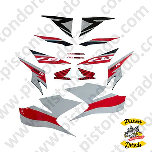 Kit de stickers CB190R V2 motocicleta Azul genérico