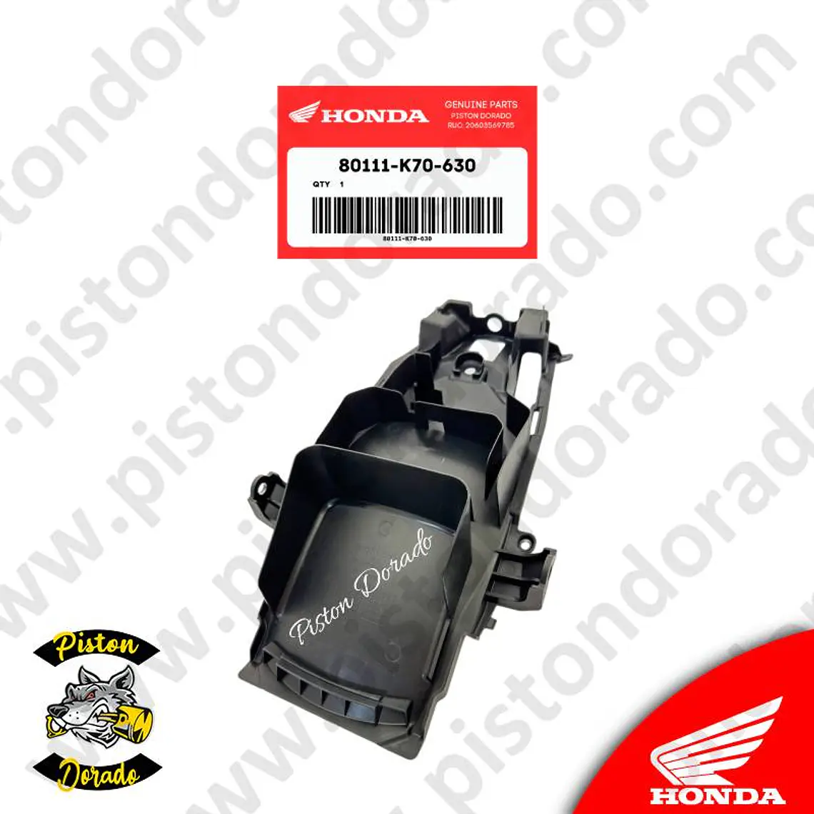 Guardabarro trasero inferior B CB190R V2 Honda Original 2