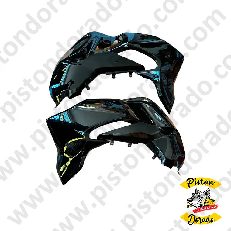 Par de cubiertas de tanque negro CB190R V1 Alternativo 1