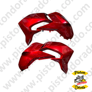 Par de cubiertas de tanque rojo CB190R V1 Alternativo