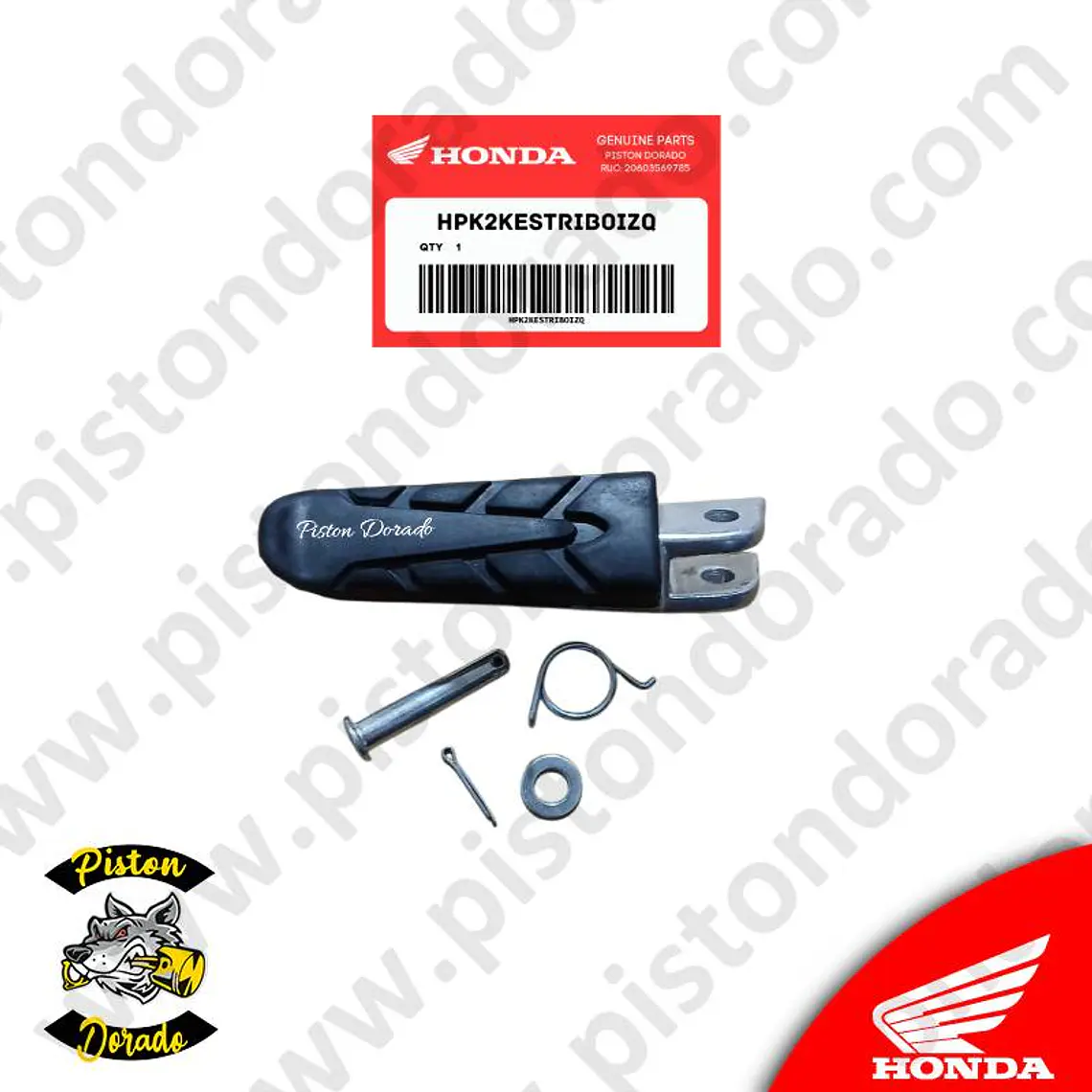 Kit de estribo izquierdo CB300 TWISTER – CB190R 2.0 y NX190 Honda Original 2