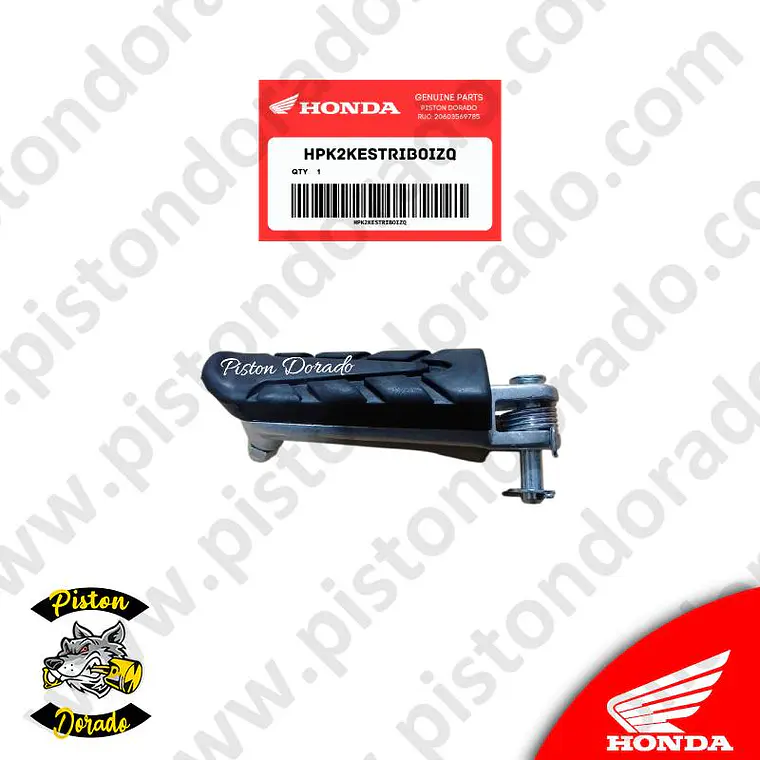 Kit de estribo izquierdo CB300 TWISTER – CB190R 2.0 y NX190 Honda Original 3