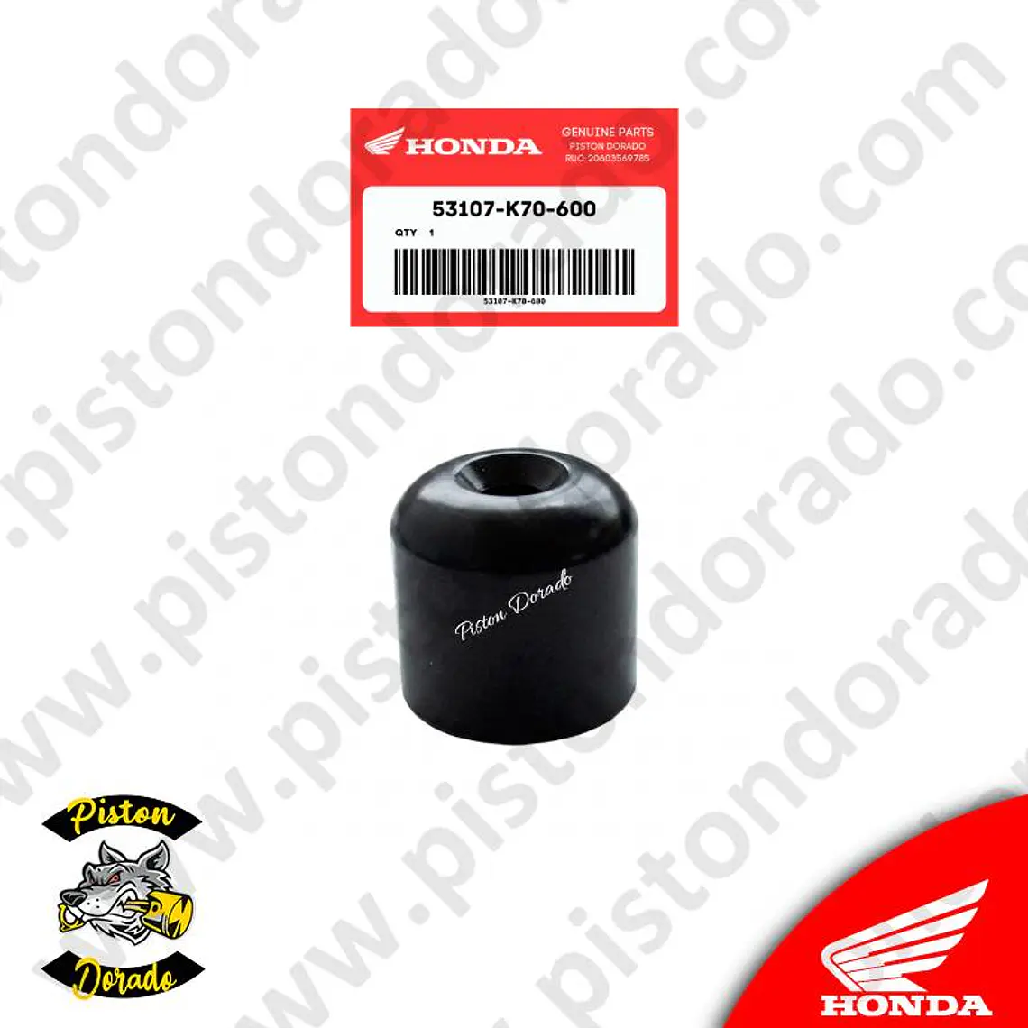 Contrapeso para timón CB190R Honda Original 1