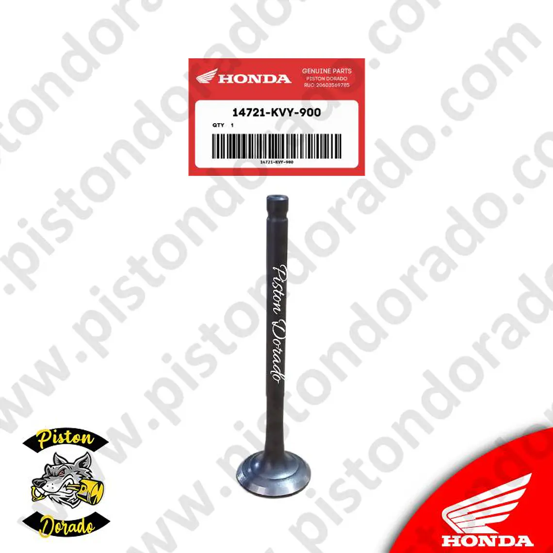 Valvula de escape WAVE110S – CB110 Y OTROS Honda Original 1
