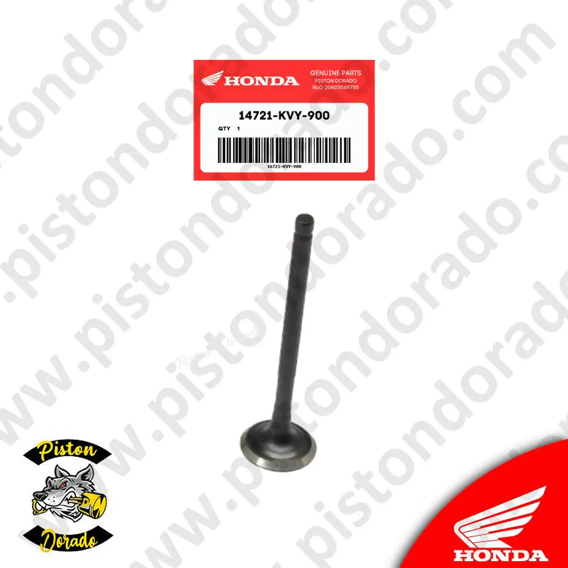 Valvula de escape WAVE110S – CB110 Y OTROS Honda Original 2
