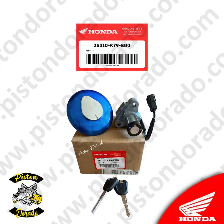 Kit de chapa de encendido y bloqueo XR190L 20226 Honda Original 2