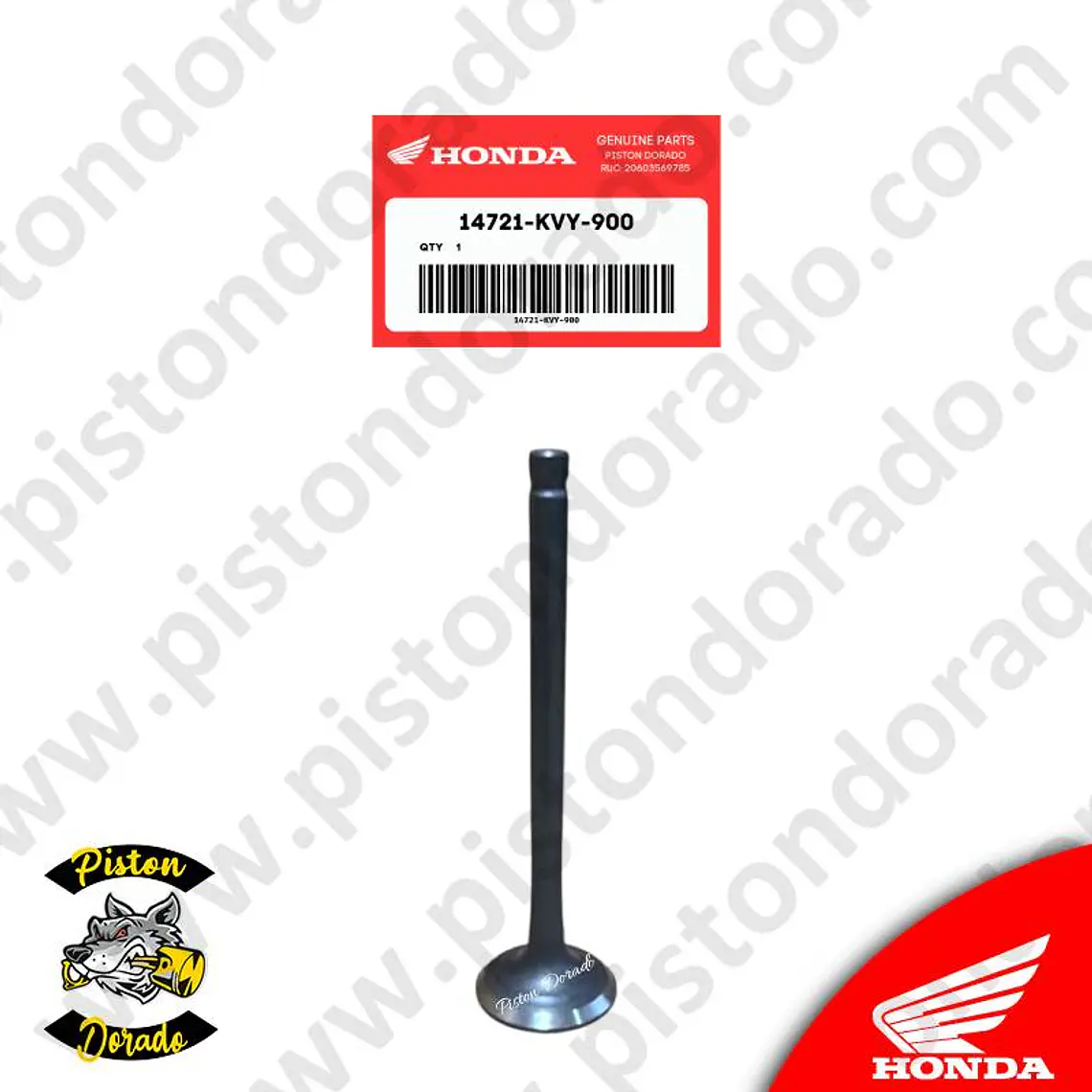 Valvula de escape CB110/CBF125 TWISTER/DIO 110/GL125/NAVI 110/WAVE110S Honda Original 1