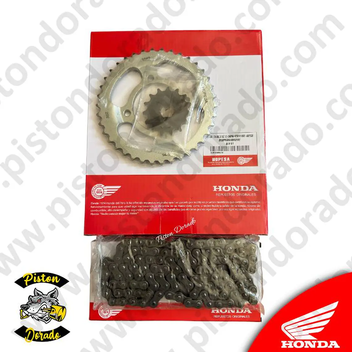 Kit de sistema de arrastre HOPESA CGL125 Honda Original 2