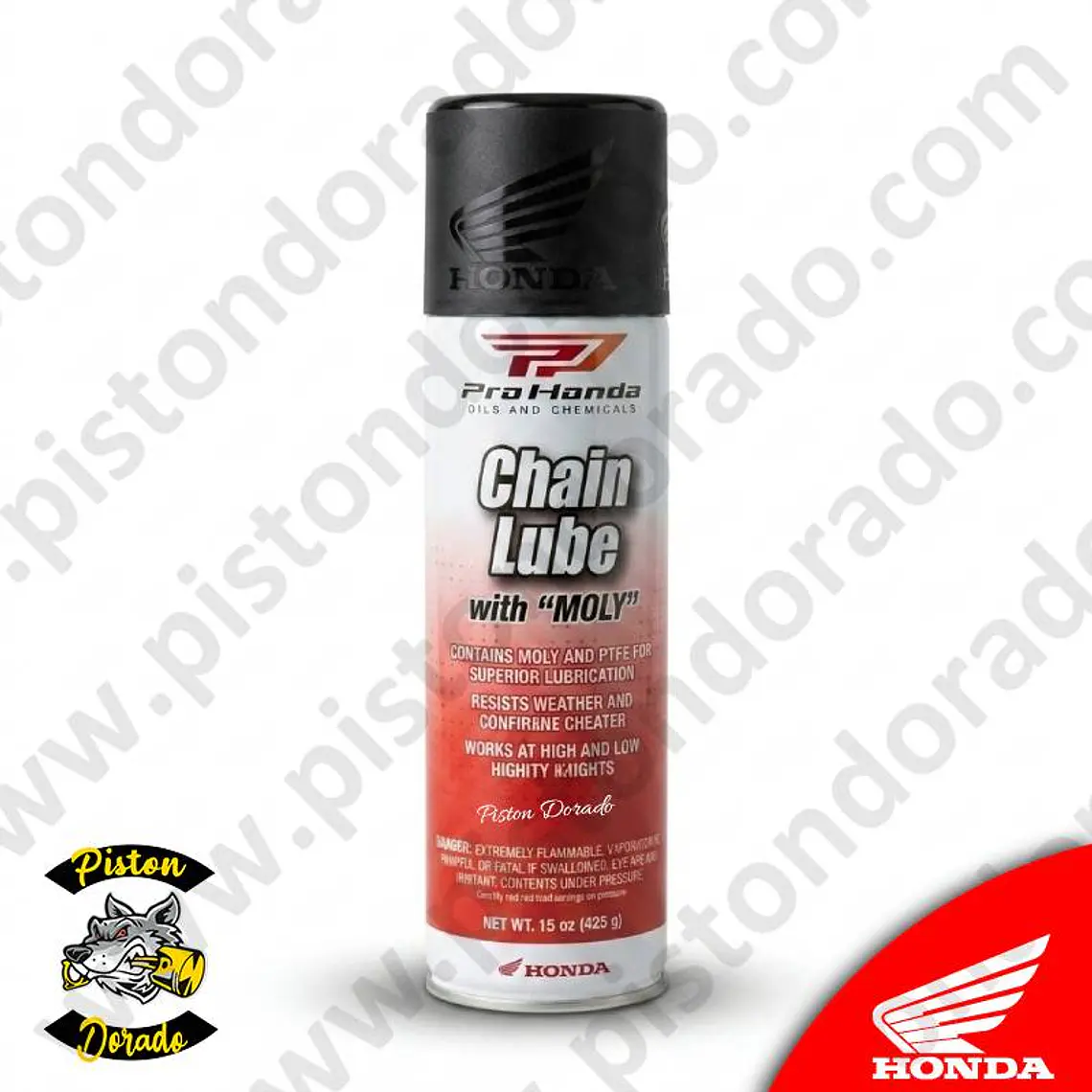 Lubricante de cadena moly 15 Oz Pro Honda Original 1