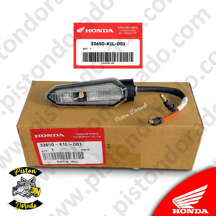 Intermitente direccional posterior izquierdo CB190R 2.0 Honda Original 1