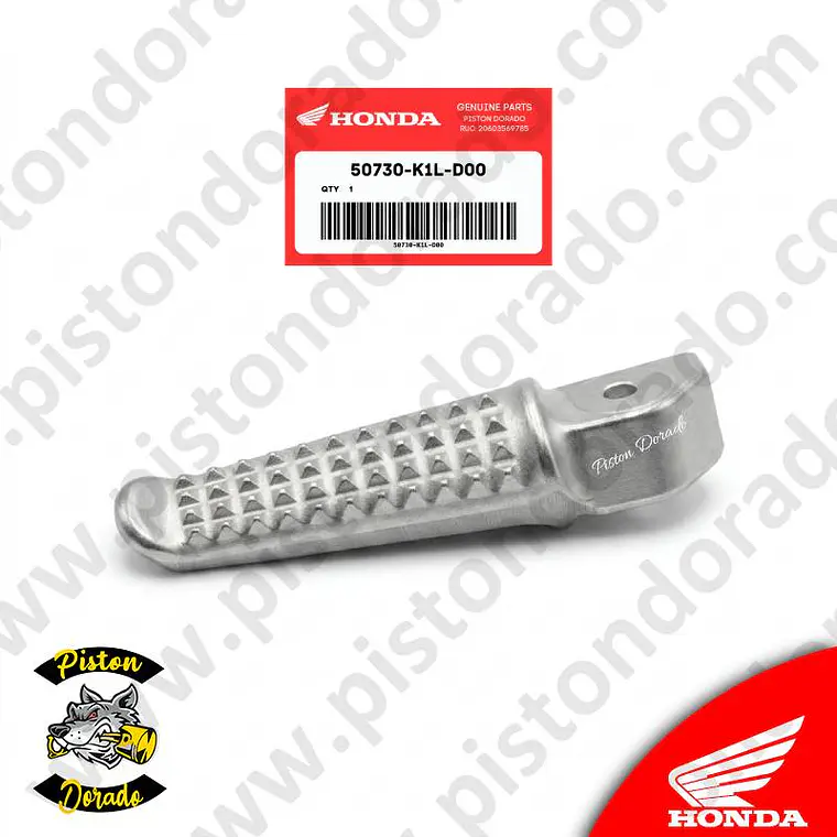 Brazo de estribo izquierdo de pasajero CB190R 2.0 Honda Original 1