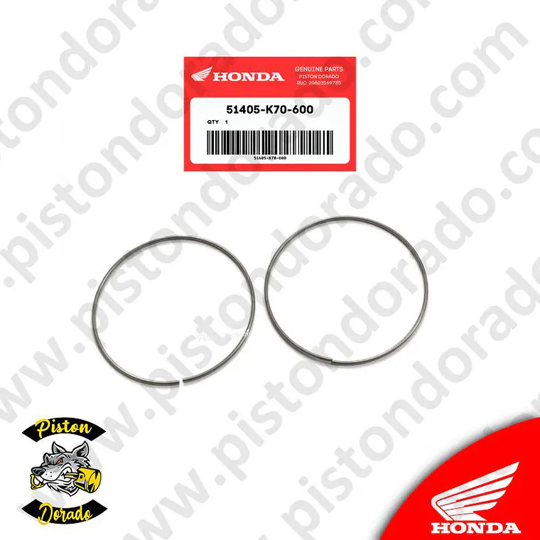 Anillos de retención para barra delantera CB190R Honda Original 1