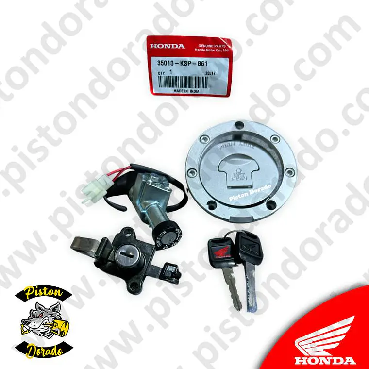 Kit de chapa y bloqueo CBF150 UNICORN Honda Original 1