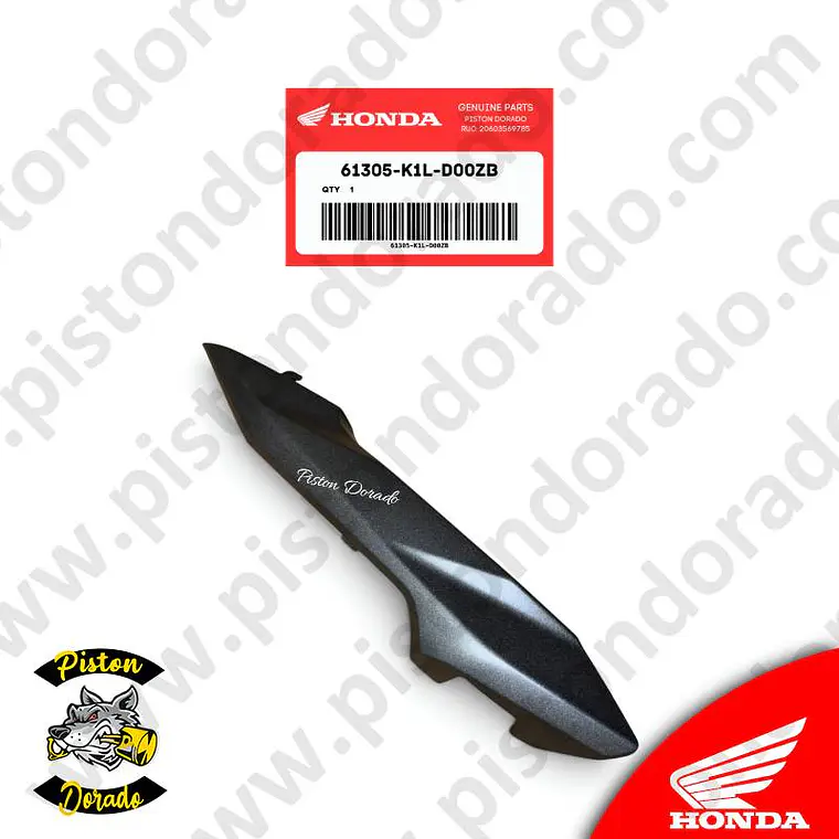 Adorno de faro delantero derecho gris CB190R 2.0 Honda Original 1