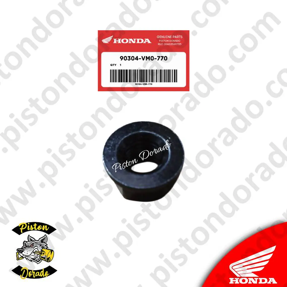 Tuerca 10mm de parador lateral CB190R y OTROS Honda Original 2