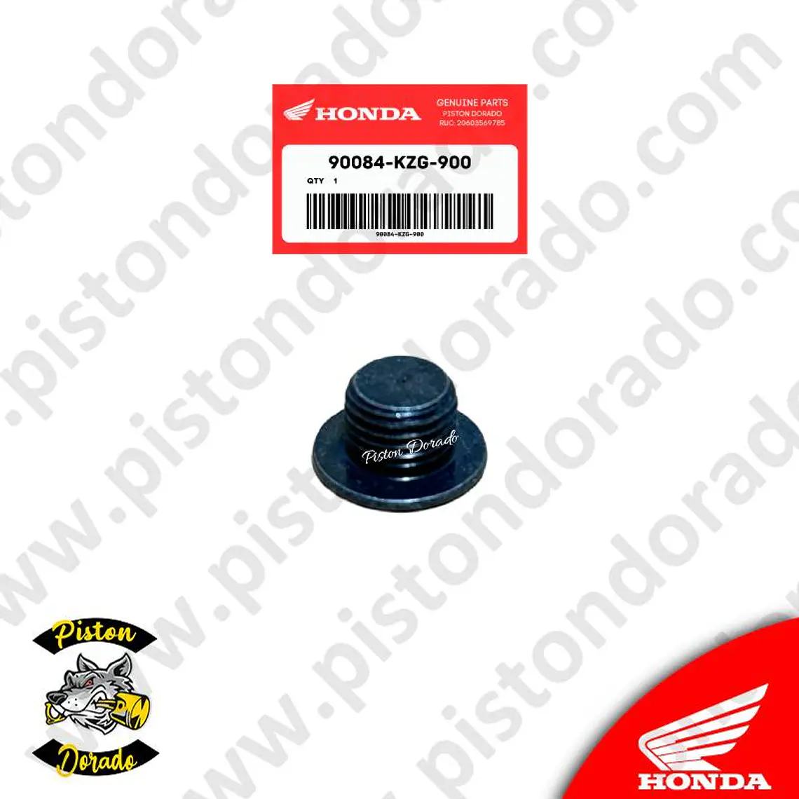 Tapon 14 mm de carter de volante CB190R Honda Original 3
